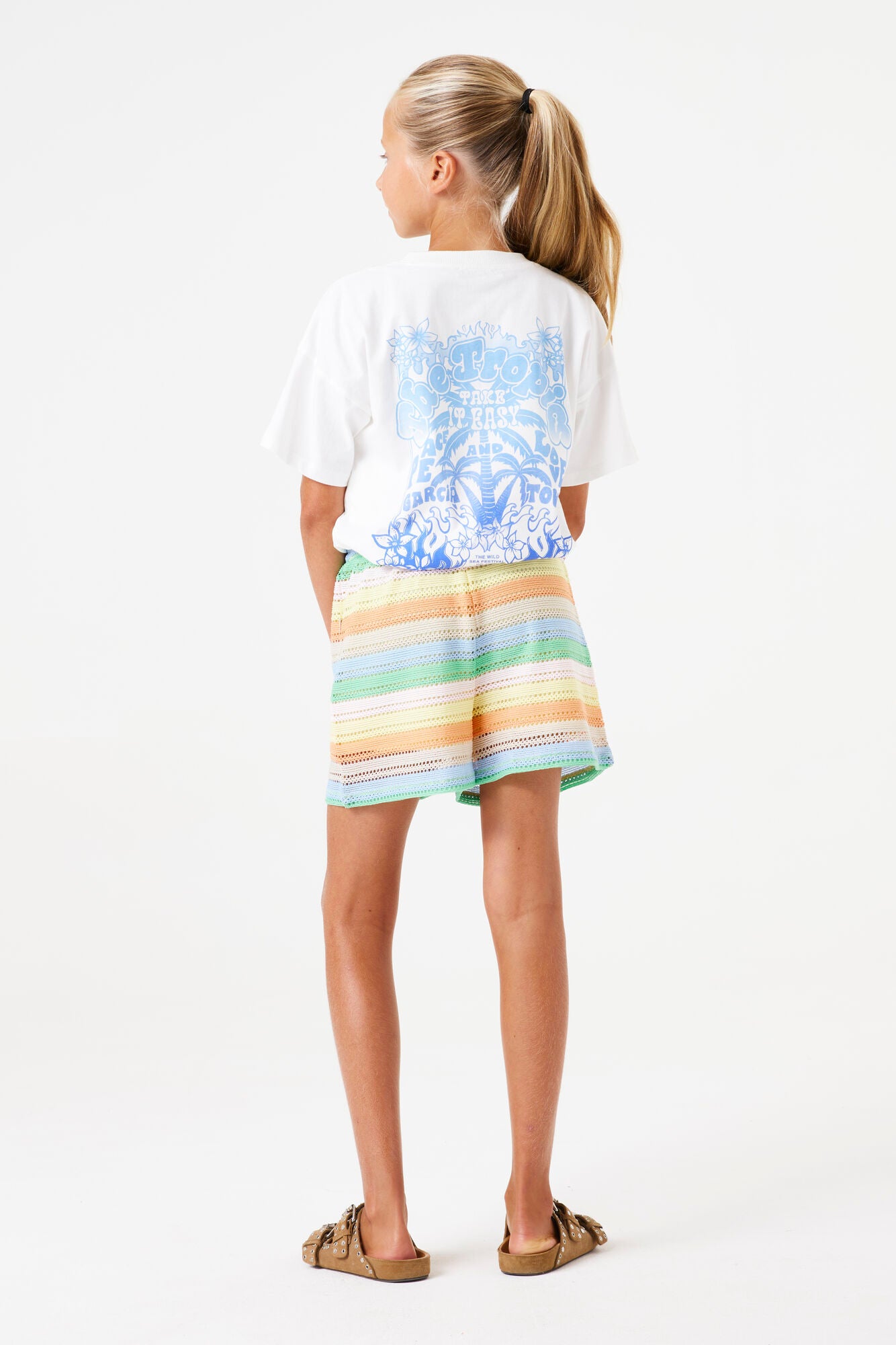 Garcia - Calção Estampado crochet