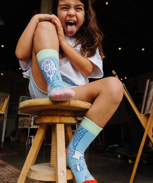 Hello Hossy - Blue Cream Socks