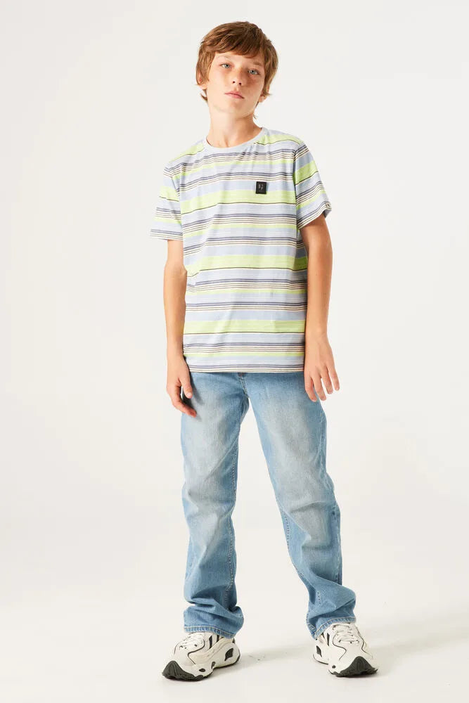 Garcia - T-Shirt Striped blue