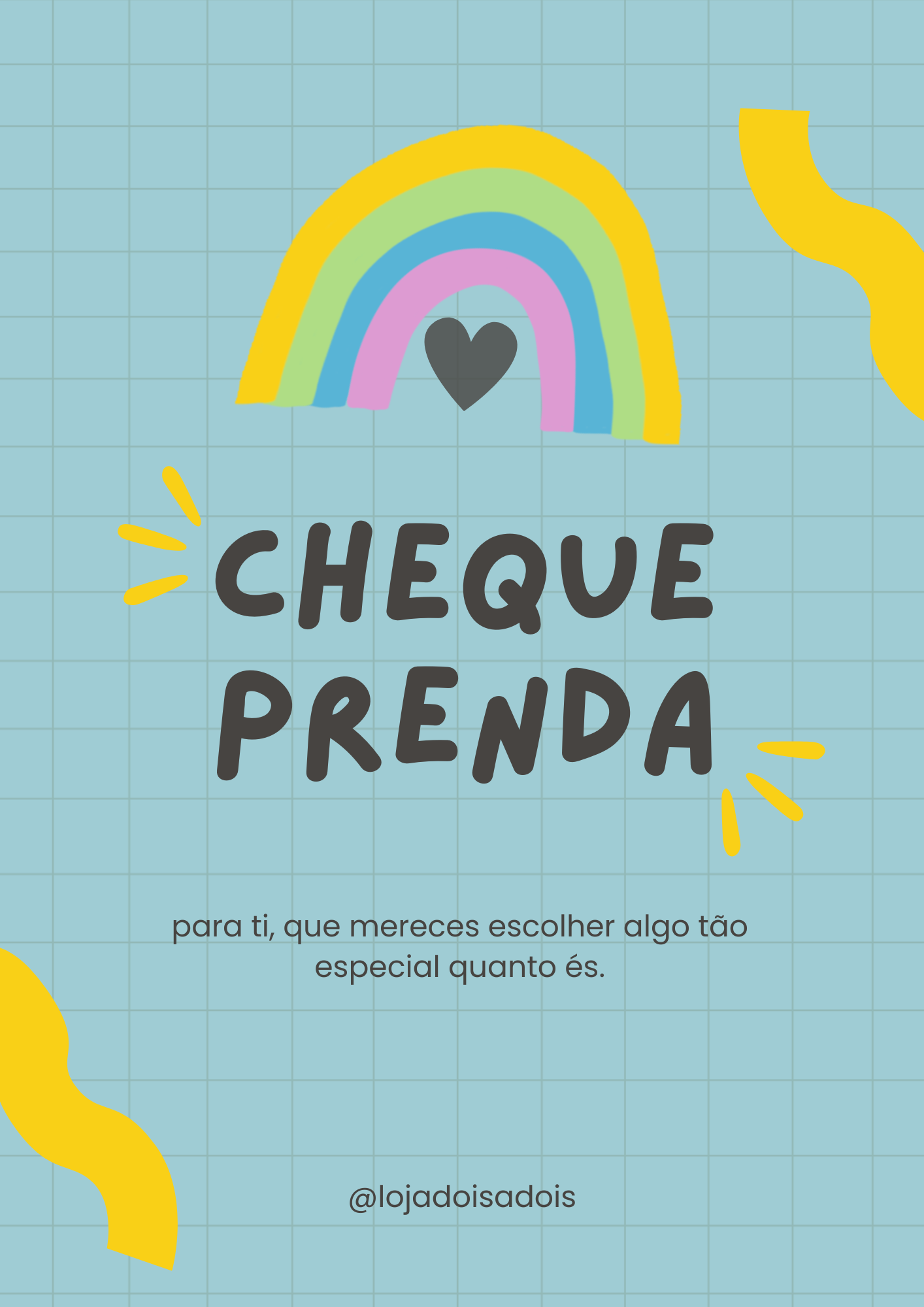 Cheque Prenda Dois a Dois