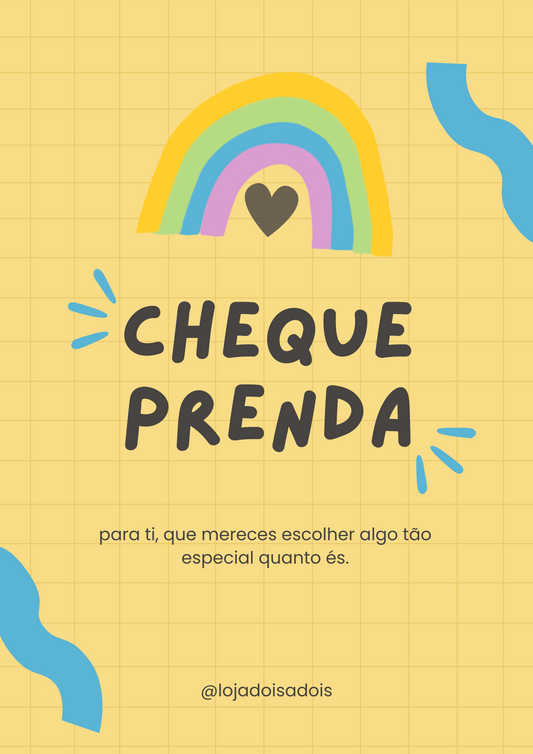 Cheque Prenda Dois a Dois