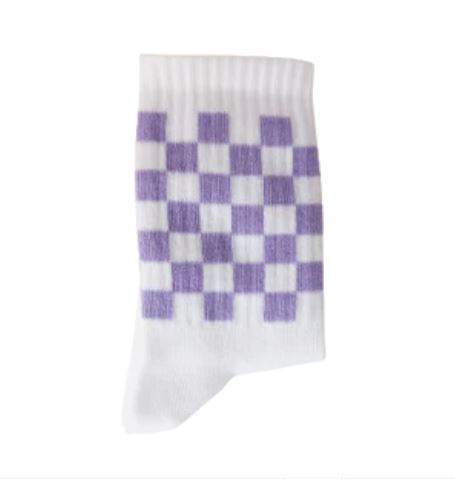 Pegada Socks - Purple Plaid Socks 