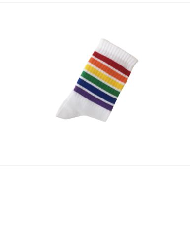 Pegada Socks - White Striped Socks 