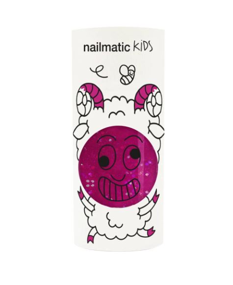 Nailmatic - Verniz Sheepy - clear raspberry glitter