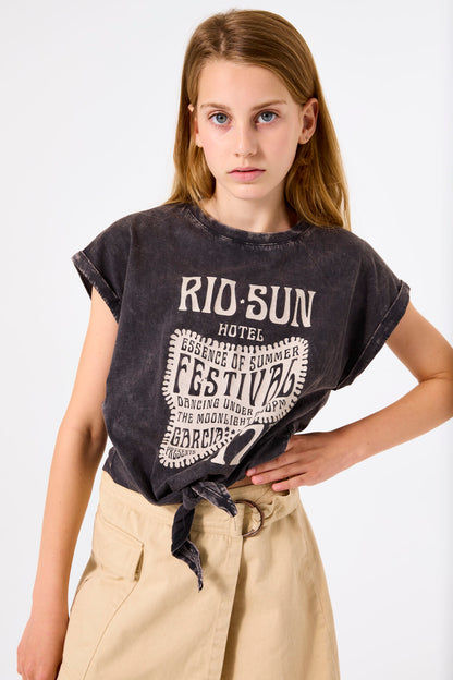 Garcia - Dark grey T-shirt Rio Sun