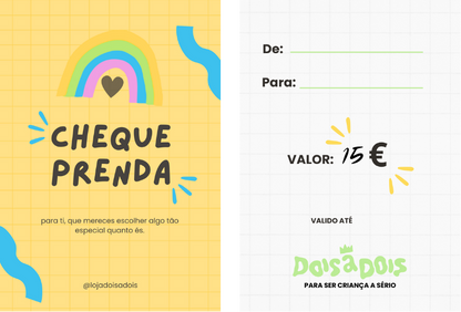 Cheque Prenda Dois a Dois