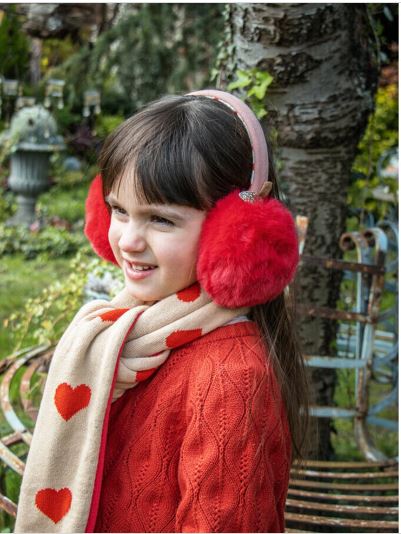 Rockahula - Tapa orelhas maçã rosada | Rosy Apple Earmuffs