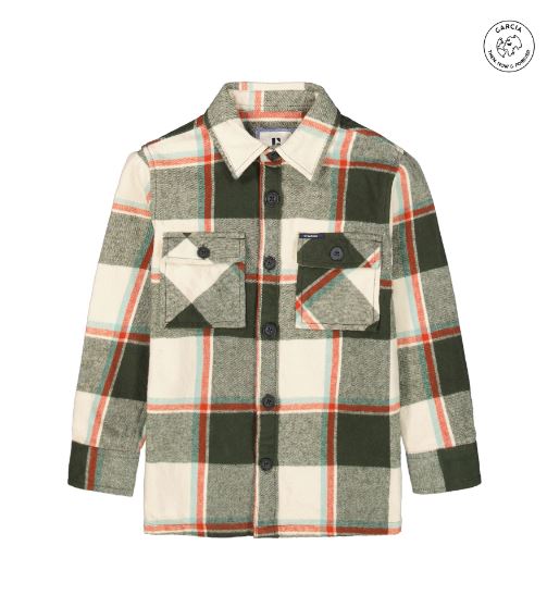 Garcia - Camisa flanela verde