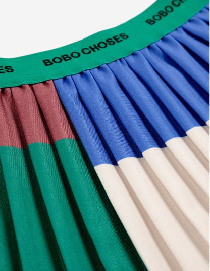 Bobo Choses - Saia Plissada Color Block