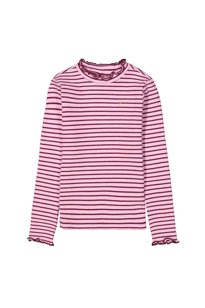 Garcia - Longsleeve riscas pink/purple