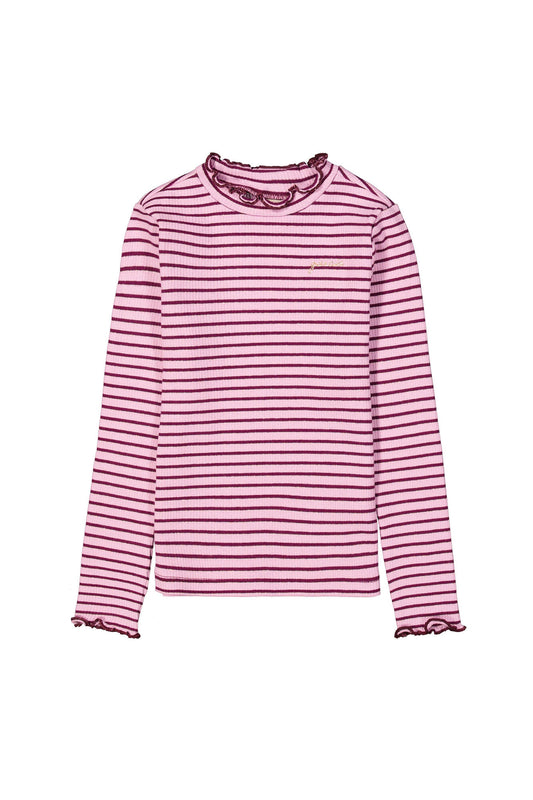 Garcia - Longsleeve riscas pink/purple