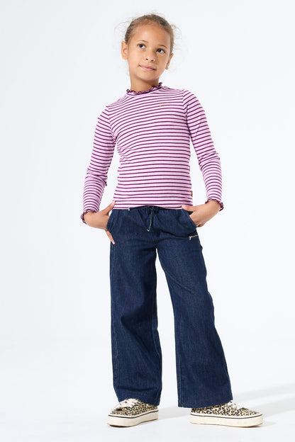 Garcia - Longsleeve riscas pink/purple