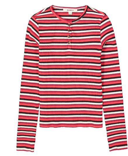 Garcia - Red Striped longsleeve