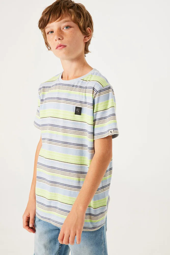 Garcia - T-Shirt Striped blue