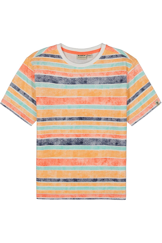 Garcia - T-Shirt Orange striped